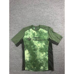 Sweet Protection Shirt Men's Large Green Tie Dye Short Sleeve Crew Neck